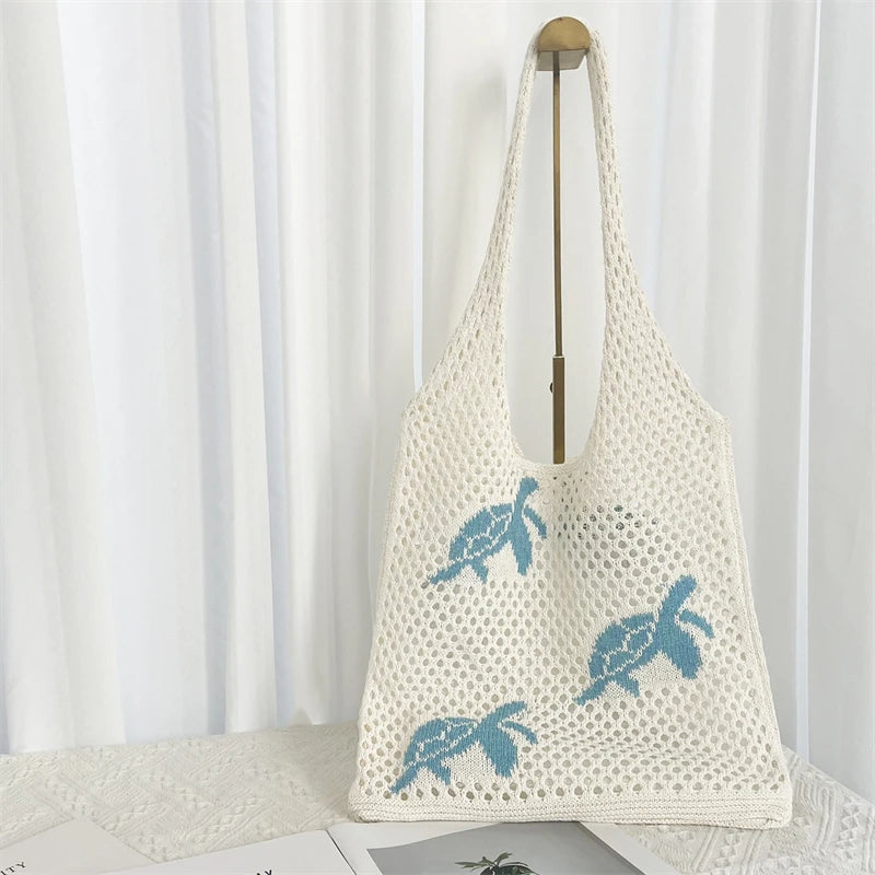 Cherry Crochet Shoulder Bag