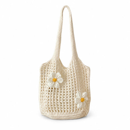 Borsa hobo a spalla all'uncinetto
