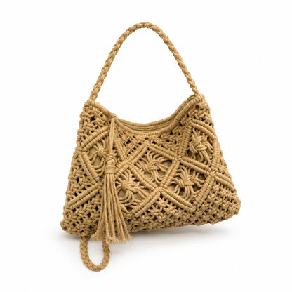 Woven Straw Crossbody Bag