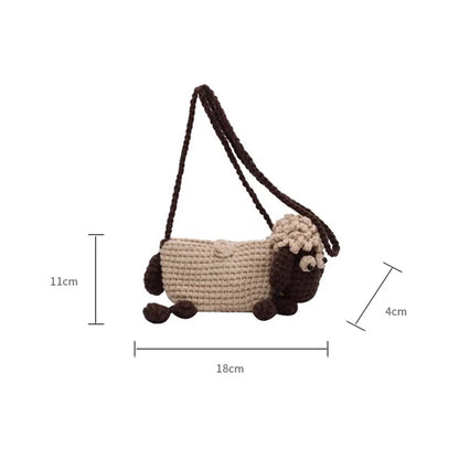 Sheep Crochet Phone Bag
