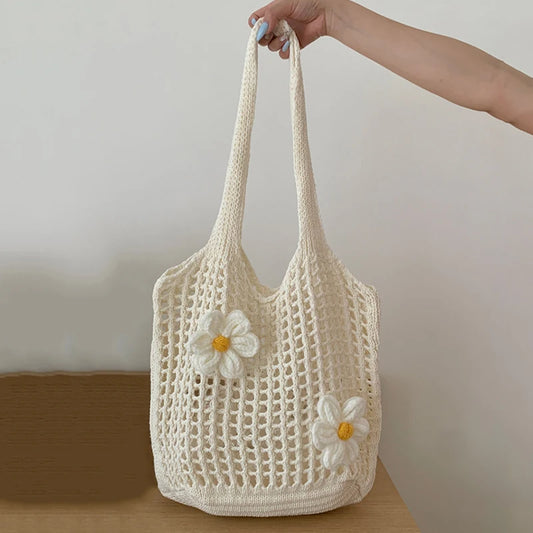 Borsa a tracolla hobo all'uncinetto