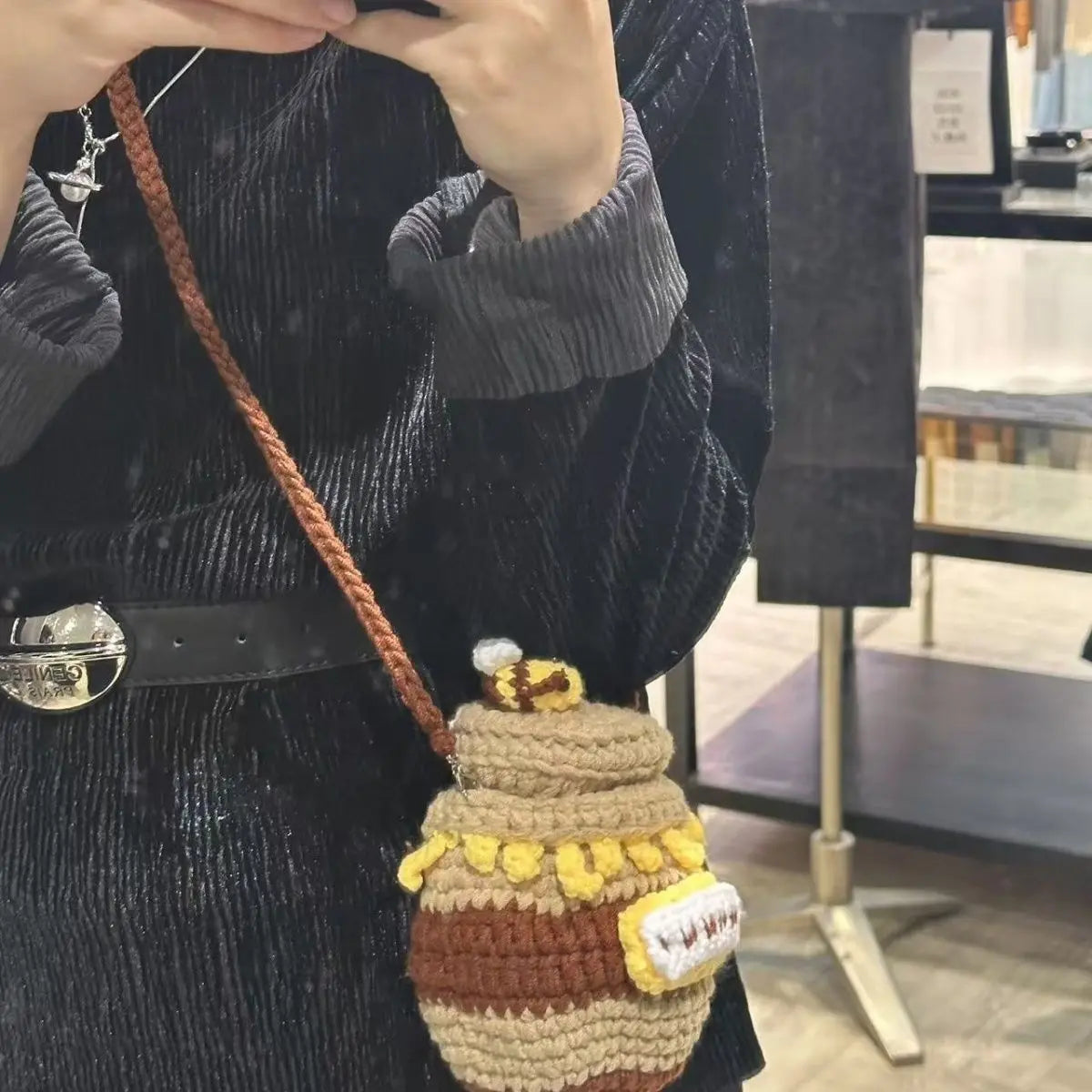 Honey Pot Crochet Bucket Bag