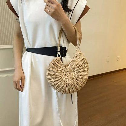 Seashell Crochet Crossbody Bag