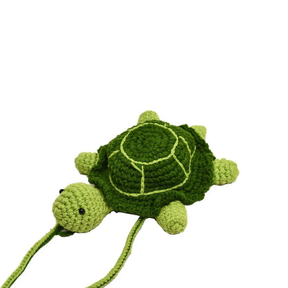 Turtle Crochet Crossbody Bag