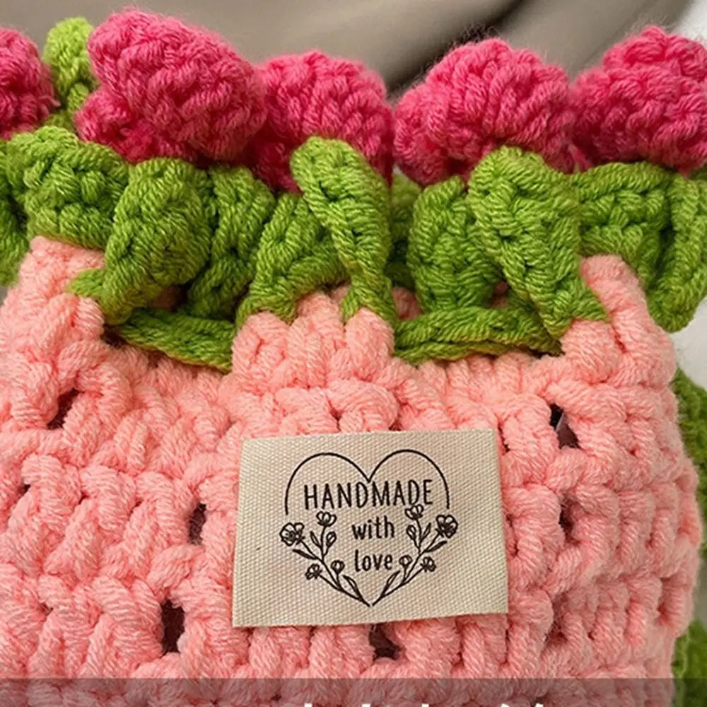 Rose Crochet Bucket Bag