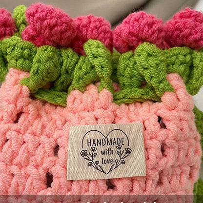 Rose Crochet Bucket Bag