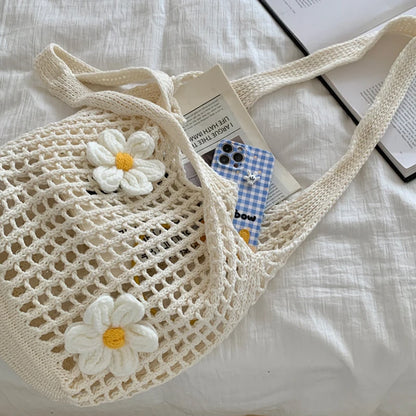Crochet Hobo Shoulder Bag