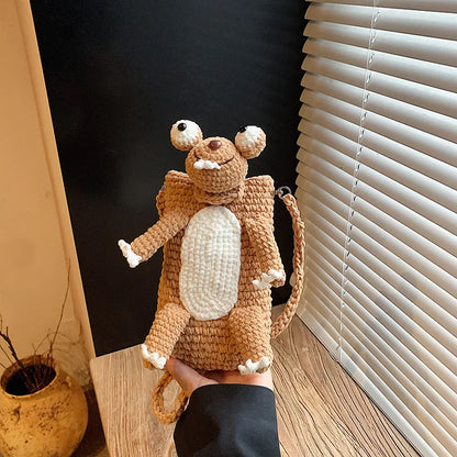 Frog Crochet Phone Bag