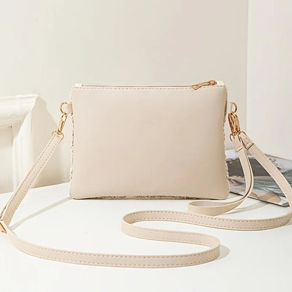 Floral Lace Crochet Crossbody Bag
