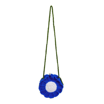 Sunflower Crochet Crossbody Bag
