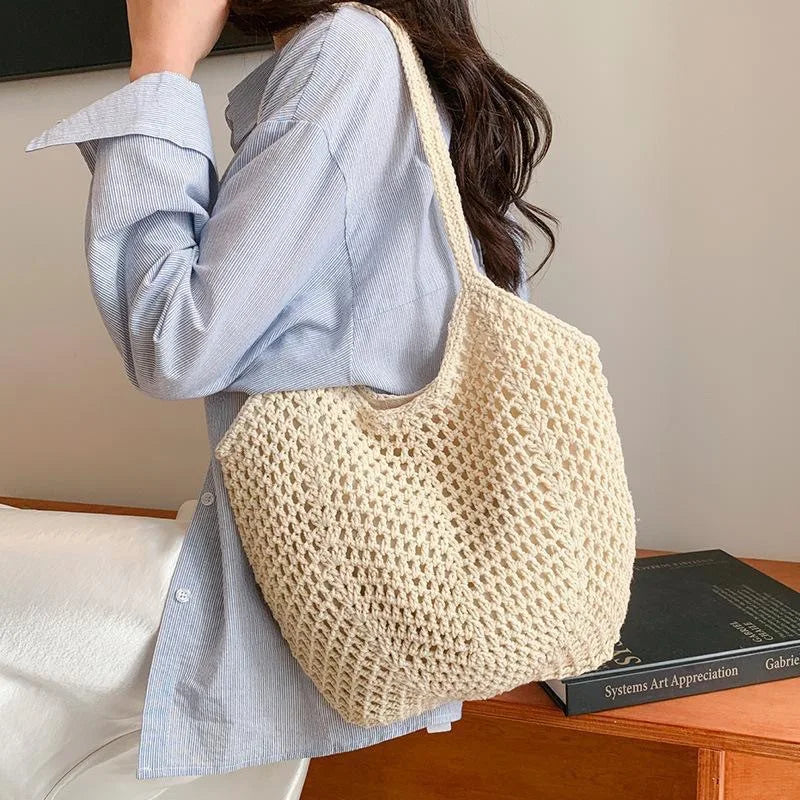 Woven Beach Tote Bag