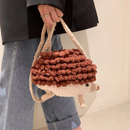 Hedgehog Crochet Phone Bag