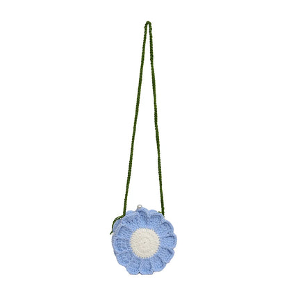Sunflower Crochet Crossbody Bag