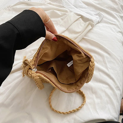 Tasselled Macramé Shoulder Bag