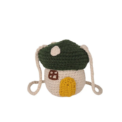 Mushroom Crochet Bucket Bag
