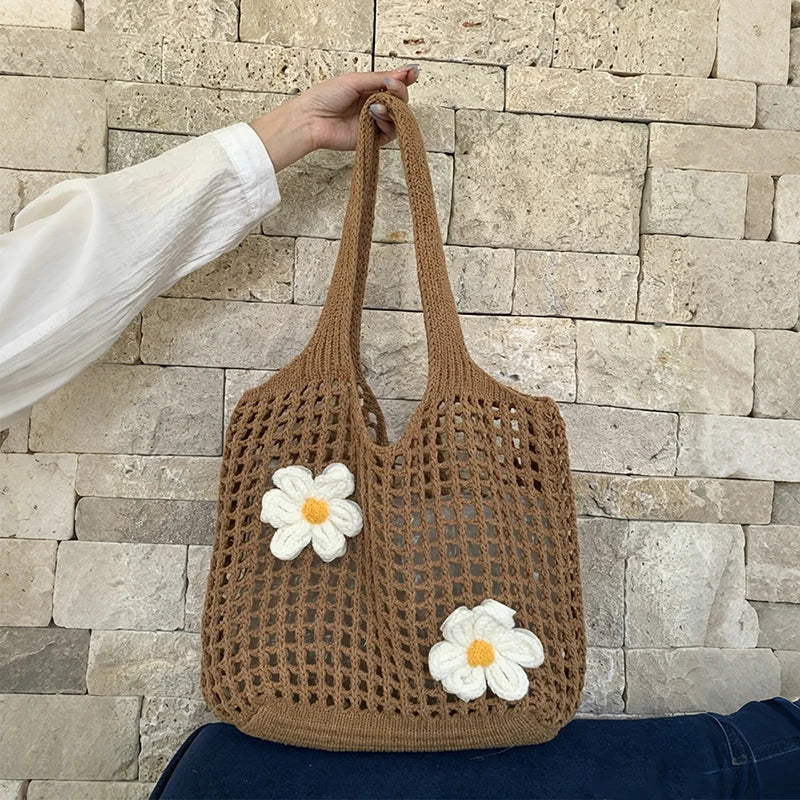 Crochet Hobo Shoulder Bag