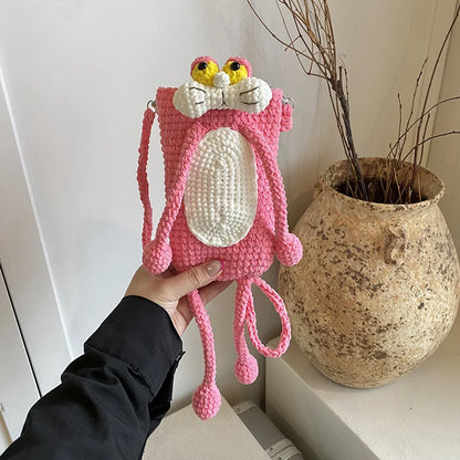 Frog Crochet Phone Bag