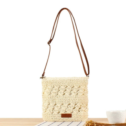 Straw Crochet Crossbody Bag