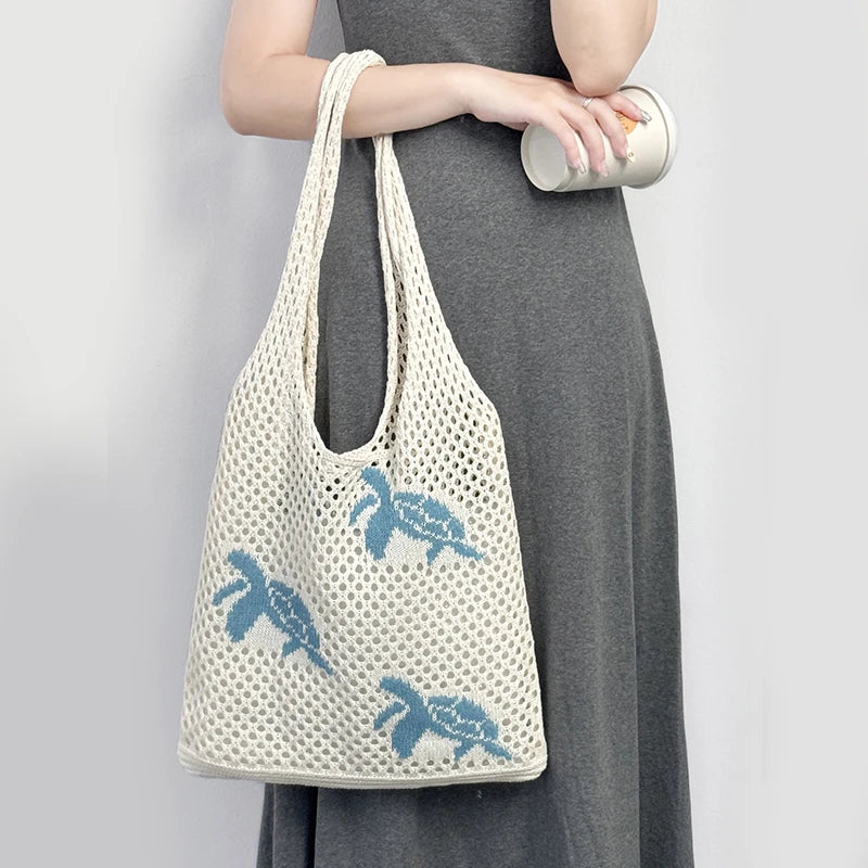 Cherry Crochet Shoulder Bag