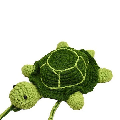 Turtle Crochet Crossbody Bag