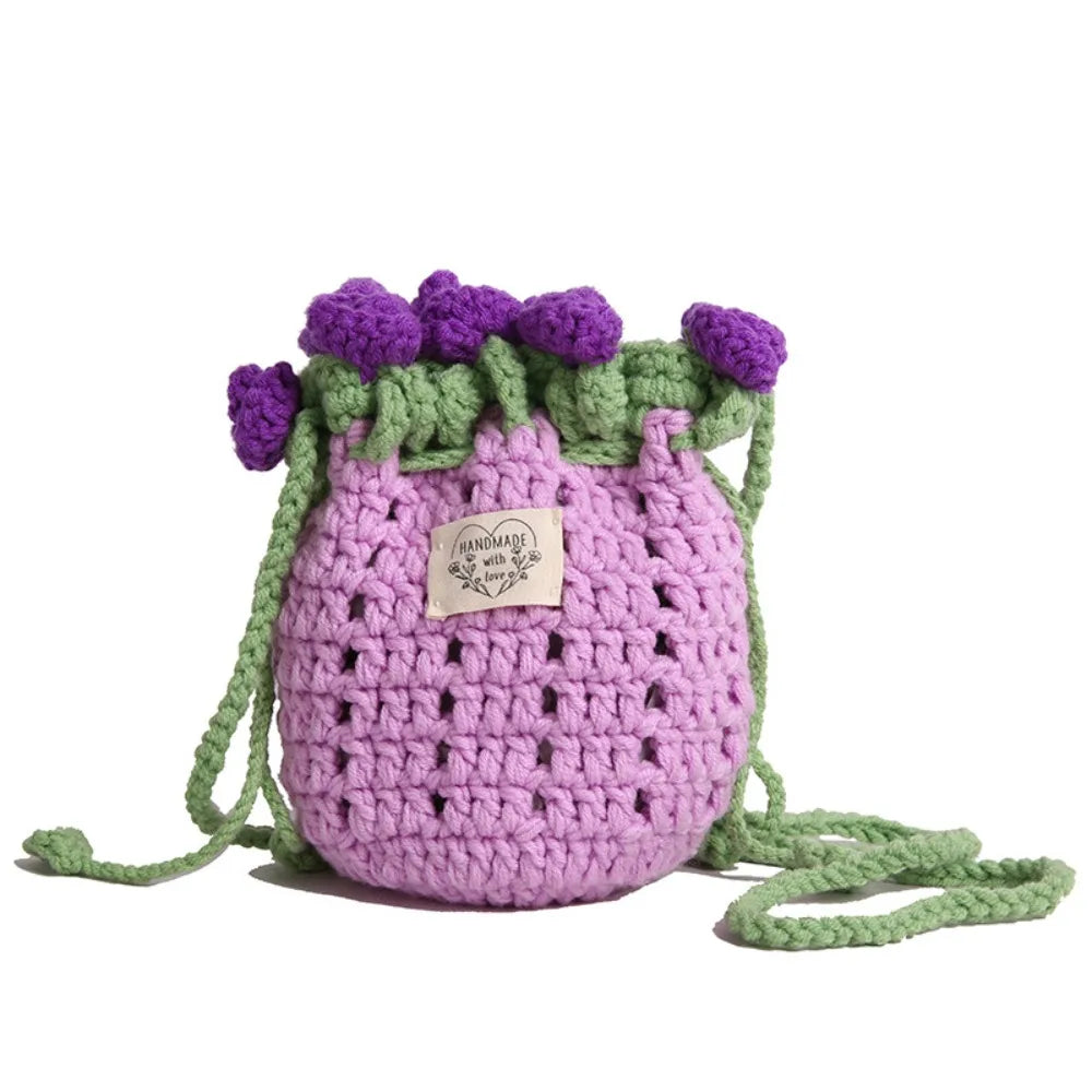 Rose Crochet Bucket Bag