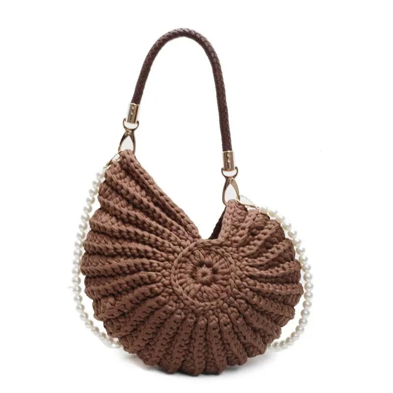 Pearl Shell Crochet Bag