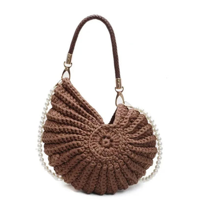 Pearl Shell Crochet Bag