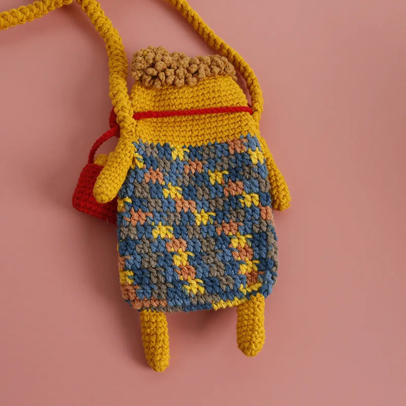Hot Dog Crochet Phone Bag