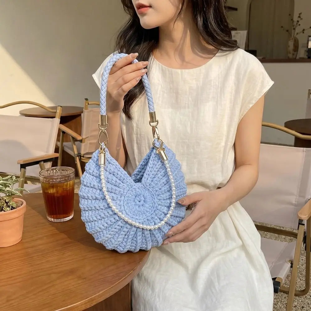 Seashell Crochet Crossbody Bag