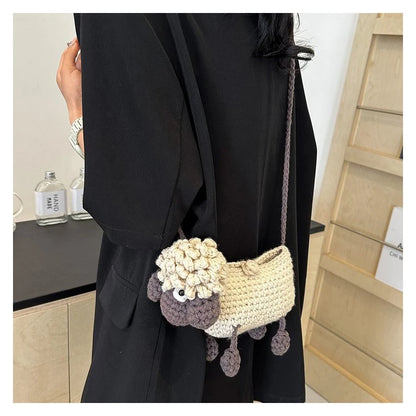 Sheep Crochet Phone Bag