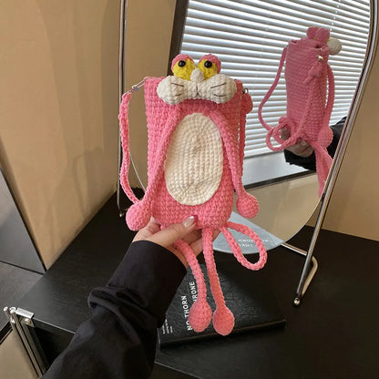 Frog Crochet Phone Bag