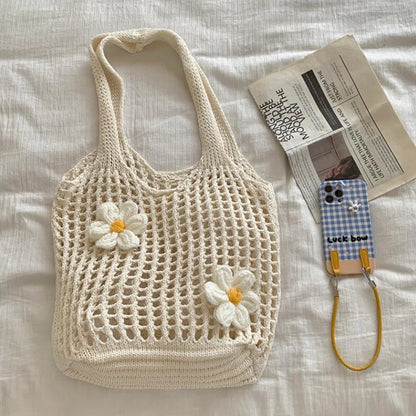 Crochet Hobo Shoulder Bag