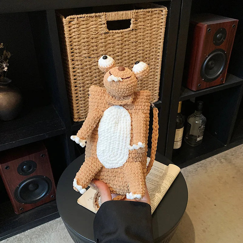 Frog Crochet Phone Bag
