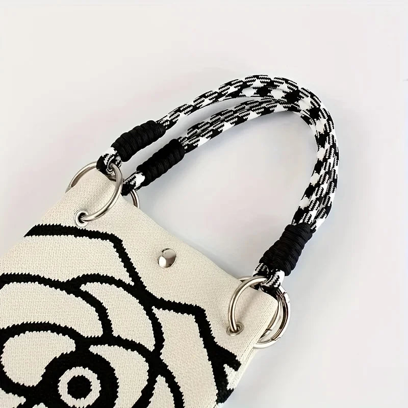Camellia Knit Bucket Bag