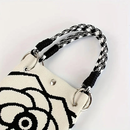 Camellia Knit Bucket Bag
