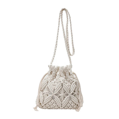 Crochet Drawstring Bucket Bag