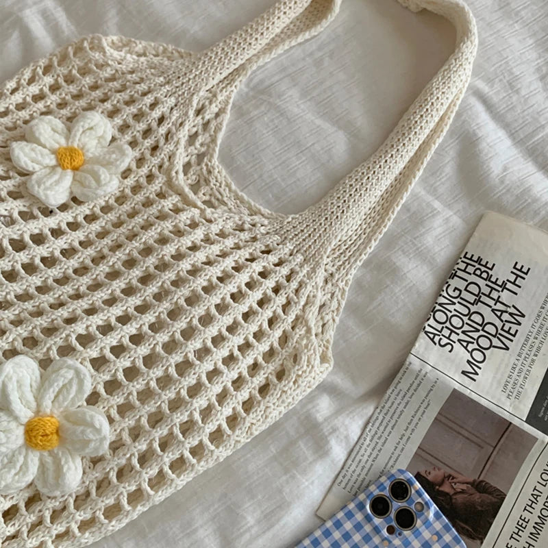 Crochet Hobo Shoulder Bag