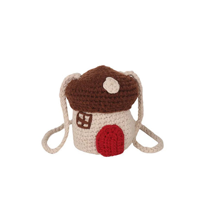 Mushroom Crochet Bucket Bag