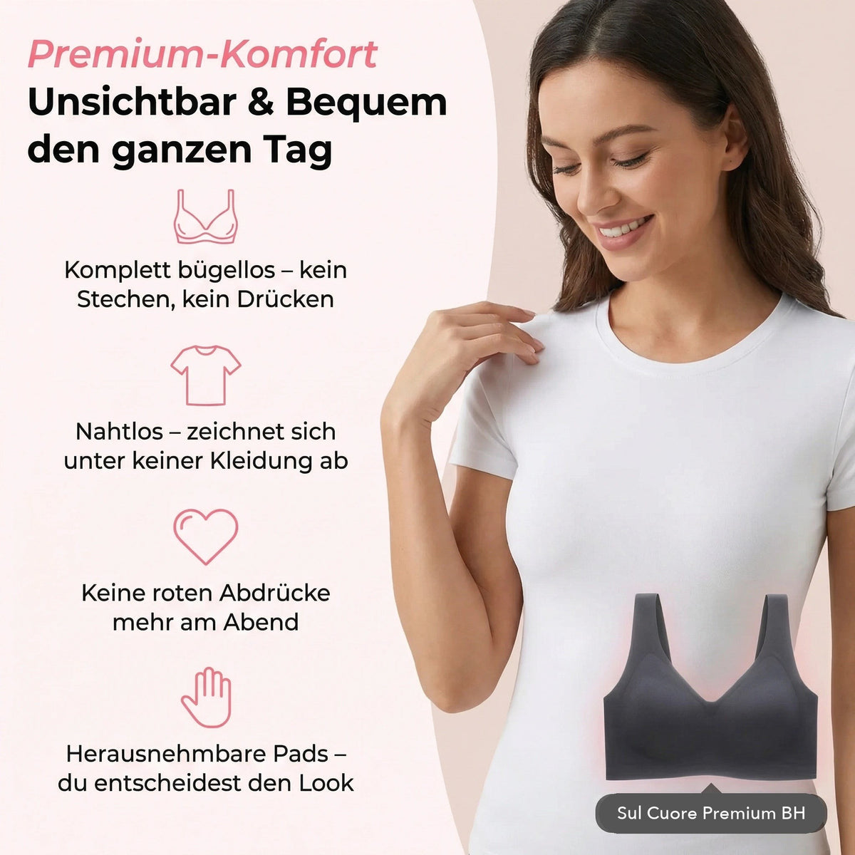 SUL CUORE - Reggiseno Premium Senza Cuciture