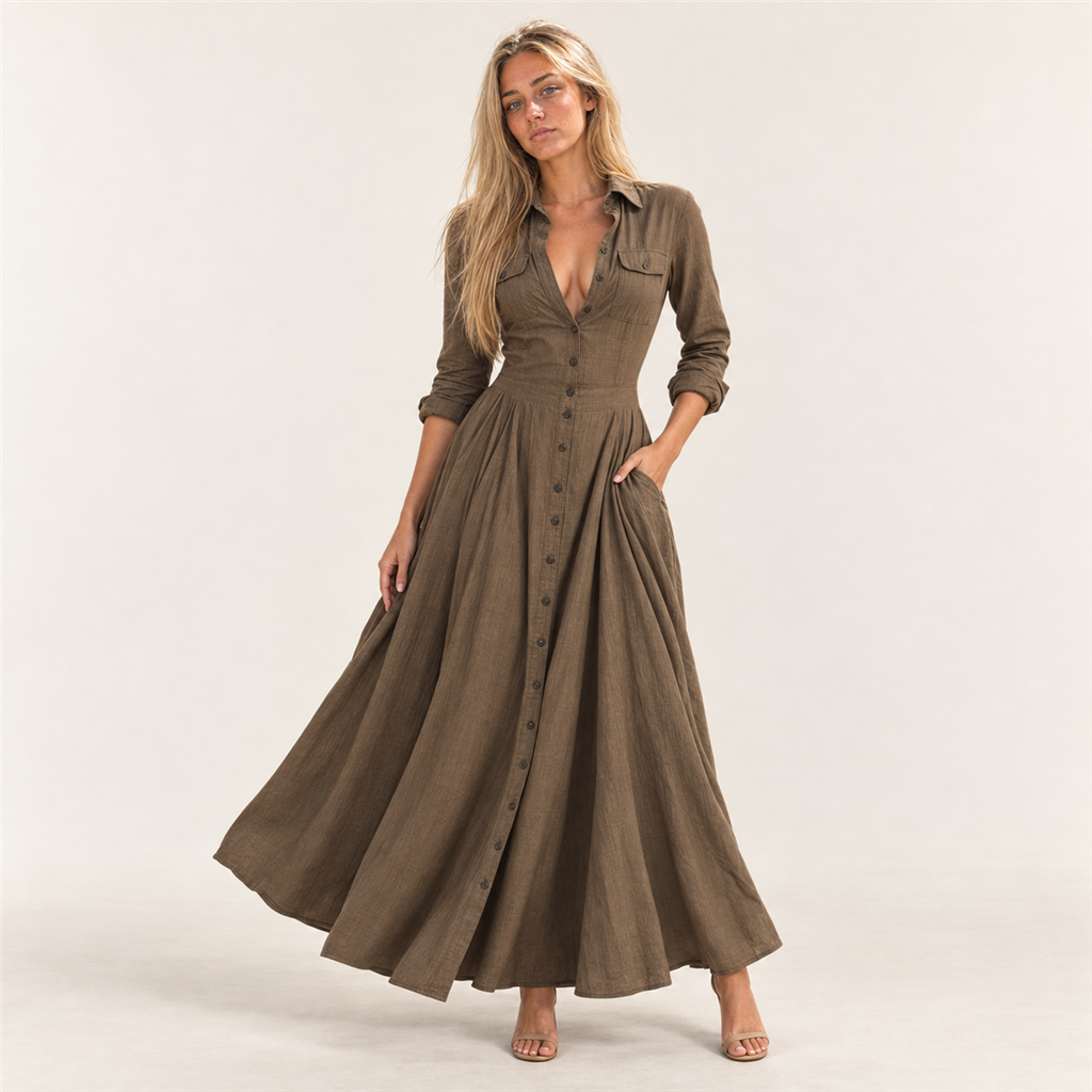Thea Kleid von vorne, ganze Länge