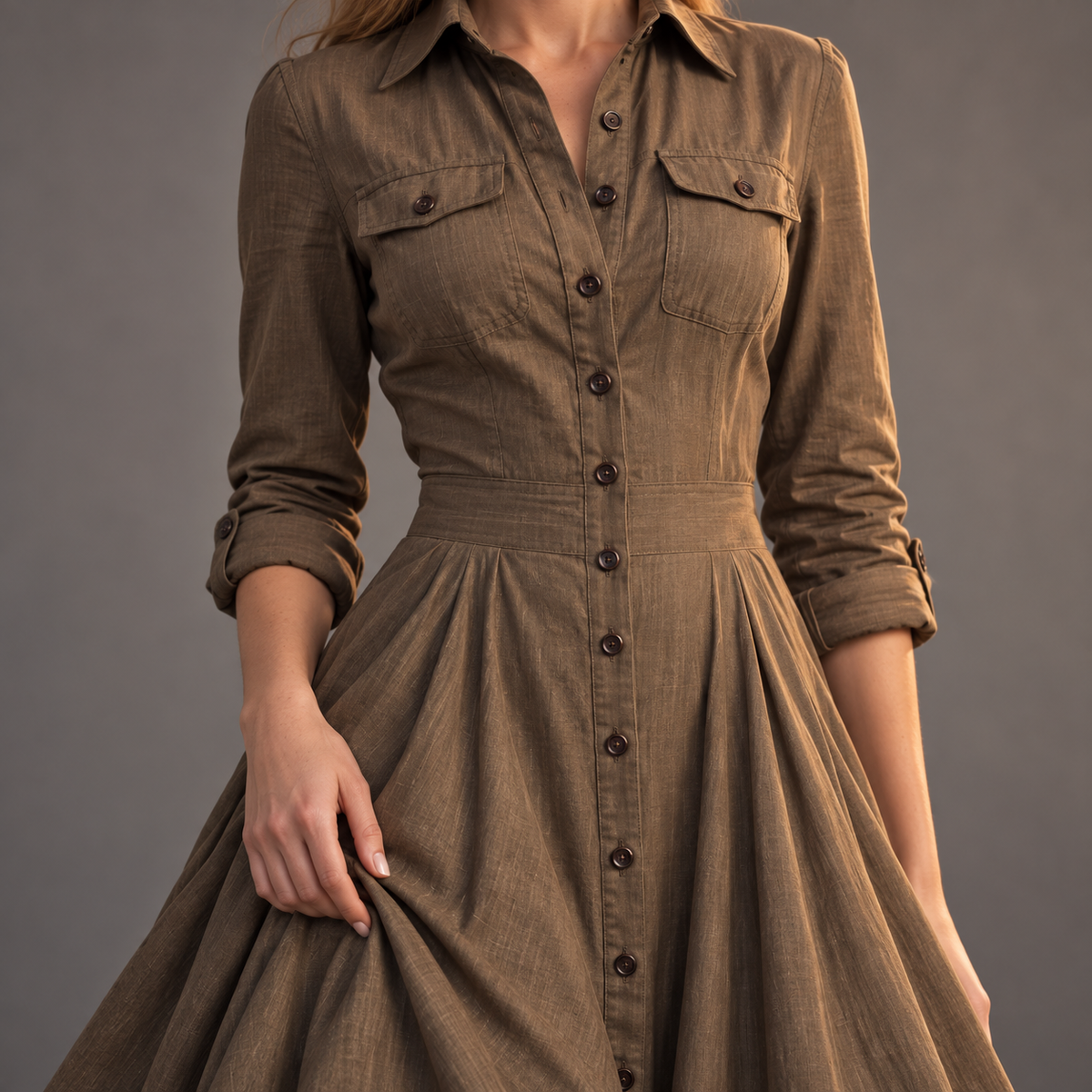 Thea Kleid Stoff und Verarbeitung im Detail