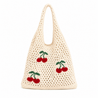 Cherry Crochet Shoulder Bag