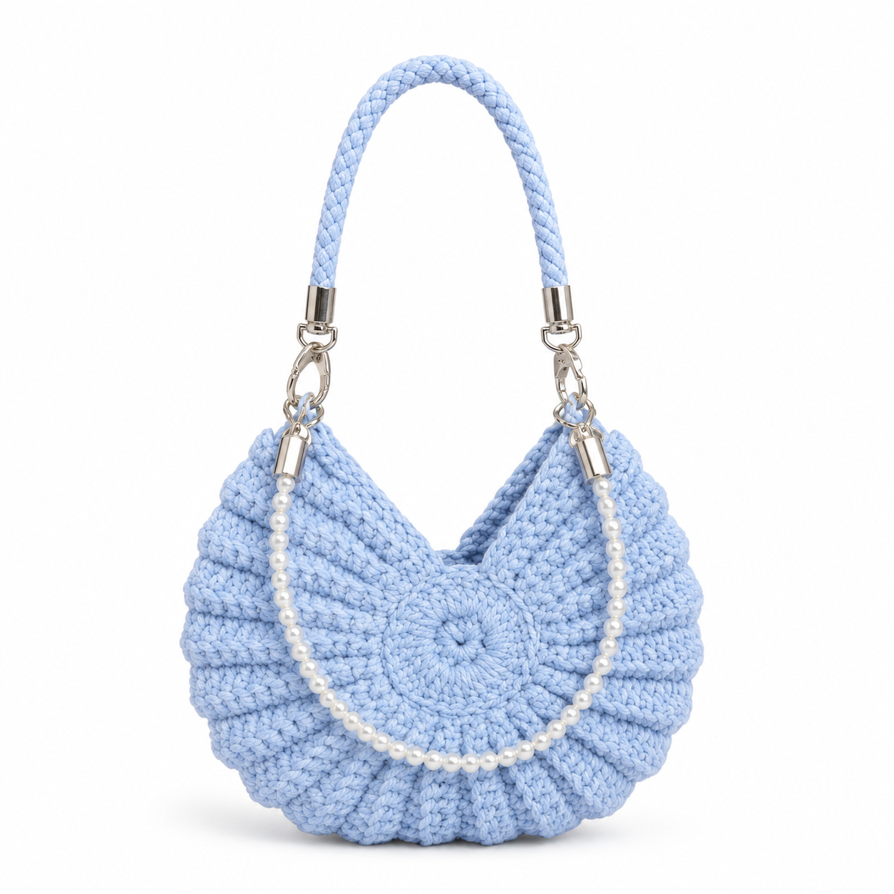 Seashell Crochet Crossbody Bag