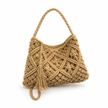 Woven Straw Crossbody Bag