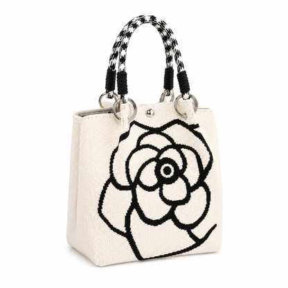 Camellia Knit Bucket Bag
